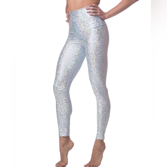 Emily Hsu Designs Pants - Emily Hsu Mermaid Leggings in Crystal NWT